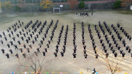 부산 주례여고, 수능대박 기원 플래시몹 응원 펼쳐