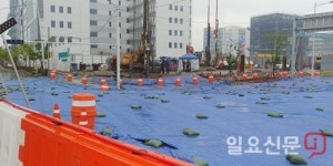 [단독] “부산 명지국제신도시 도로 침하는 인근 아파트 건설 때문”