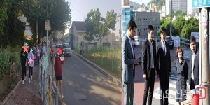 목포 항도초등학교 학생들의 위험한 등교…보다 못해 도의원이 나섰다