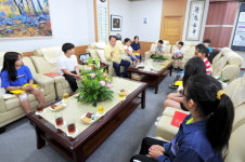 군위군청 방문 ... 효령 고매초등학교 학생