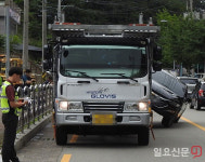현대글로비스 탁송차량, 도로 위 흉기 우려가 현실로…