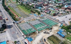 정읍시 랜드마크 ‘???하다리’ 위용 과시…공정 80% 진행