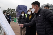 은수미 성남시장, 두밀사거리 교통개선공사 현장방문