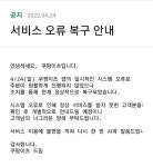 쿠팡이츠, 어플리케이션 시스템 오류로 이용객 불편