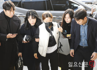 남현희 경찰 출석 '묵묵부답'