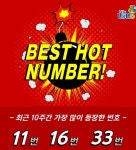 많이 등장한 로또 당첨번호? 나눔로또 