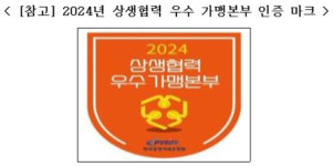 한국공정거래조정원, 2024년 상생협력 우수 가맹본부 선정