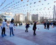 대백프라자 앞 대구 신천스케이트장 무료 개장 운영