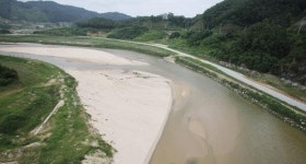 [영주댐 저수율 0.3%, 내성천이 돌아왔다] 모래톱 지날 때마다 오염수치 떨어져