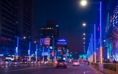 중랑구 망우로에도 푸른 조명
