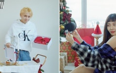 ‘파격 그 자체’ 현아-던, 커플 언더웨어 화보 ‘크리스마스 파티’