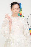 김민하, 단아한 시스루 드레스