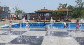 경산, 남매근린공원 바닥분수 운영