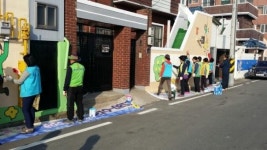 포항 해도동주민센터, 마을벽화거리 조성