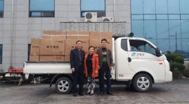 고령군, 개진산업단지 `만성` 어려운 이웃에 온수매트 전달