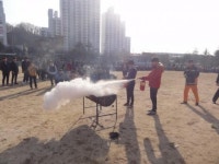 영주중학교 에서 소방훈련