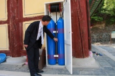 전우현 영주소방서장 전통사찰 지도방문