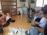 허남도 포항시 동해지구 토지구획정리조합장, 말복맞이 경로당 수박 전달