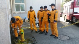 ‘에어분사 도입’ 지상식 소화전 도색