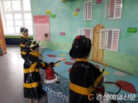 포항 송곡초 병설유치원 “소화기 쓰는 법 익혀 우리 집 지켜요”