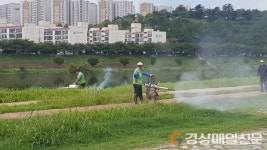 동구보건소, 금호강변 합동방역