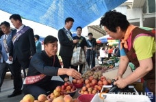 청송 전통시장 가면 정을 드려요