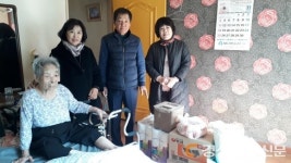 포항 송도동 지역사회보장협, 홀몸 노인 위문