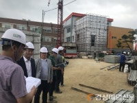 경산교육지원청, 여름철 학교시설공사 현장 안전 점검