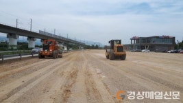 김천 고속도 유휴지, 공영주차장 조성 한창
