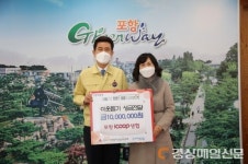 포항 아이쿱 소비자 생활협동조합, 사랑의 이웃돕기 성금