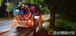 대구시설공단,  장마철 대비 신천대로 우수시설물 정비