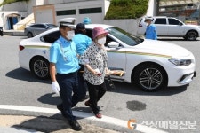 모범운전자 영주지회, 코로나 예방접종 교통 봉사활동