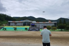 울진교육청 학교지원센터, 학교 전경 드론 촬영 지원