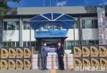 ㈜한여울, 봉화군 춘양면에 식료품ㆍ보행보조기 기증