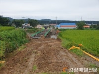 방향 어긋난 신설 교랑과 농로…마을주민 불편만 가중