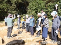 상주 금흔리 이부곡토성 유적 발굴현장 공개