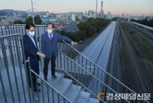 권영진 시장, 서대구 KTX역사 건설현장 점검