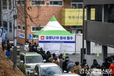 영주시보건소 선별진료소, 신속항원검사 중단