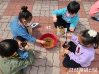 청송초등학교 병설유치원, 보리새싹 키우기 식목일 행사