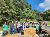 상주시 중동면 새마을지도자회, 사랑나눔 고구마 수확
