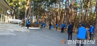 울진군 평해읍, 월송정 노인회 자연정화 활동