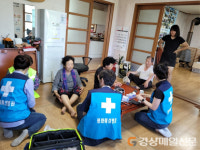 봉화해성병원 의료봉사…수해복구 지원 동참