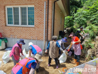 한국생활개선 경북도연합회, 영주 봉현면 수해농가 복구