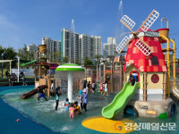 포항시, ‘무더위 탈출’ 장성 침촌 근린공원 어린이 물놀이터 오세요