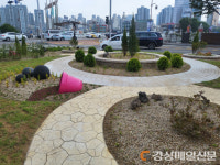 대구 중구, 수성교 옆 교통섬 ‘정원형 화단’으로 새단장