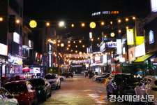 안동 옥동 상가거리 야간 경관조명 설치로 ‘시선집중’