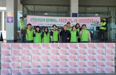 구미사랑기업사랑-구미버스, 김장 김치 600kg 전달