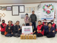 오천시장 죽사모, 포항시 대송면 경로당에 호박죽 전달