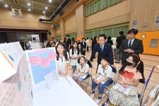임종식 교육감, 구미원당초 학교 단위 학생 질문축제 참관
