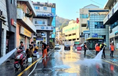 울릉119안전센터, 도동마을서 물청소